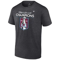 Men's Heathered Charcoal Colorado Avalanche 2022 Stanley Cup Champions Locker Room T-Shirt