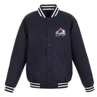 Colorado Avalanche JH Design Front Hit Poly Twill Jacket - Navy
