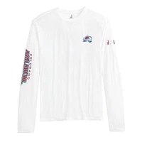 Men's johnnie-O White Colorado Avalanche Adam Long Sleeve T-Shirt