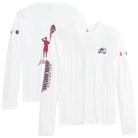 Men's johnnie-O White Colorado Avalanche Adam Long Sleeve T-Shirt