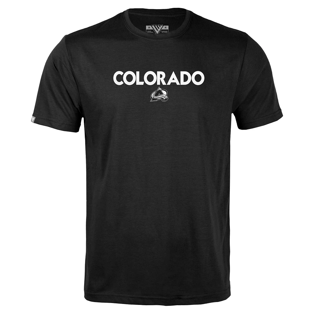 Men's Levelwear  Black Colorado Avalanche Richmond City Capsule T-Shirt