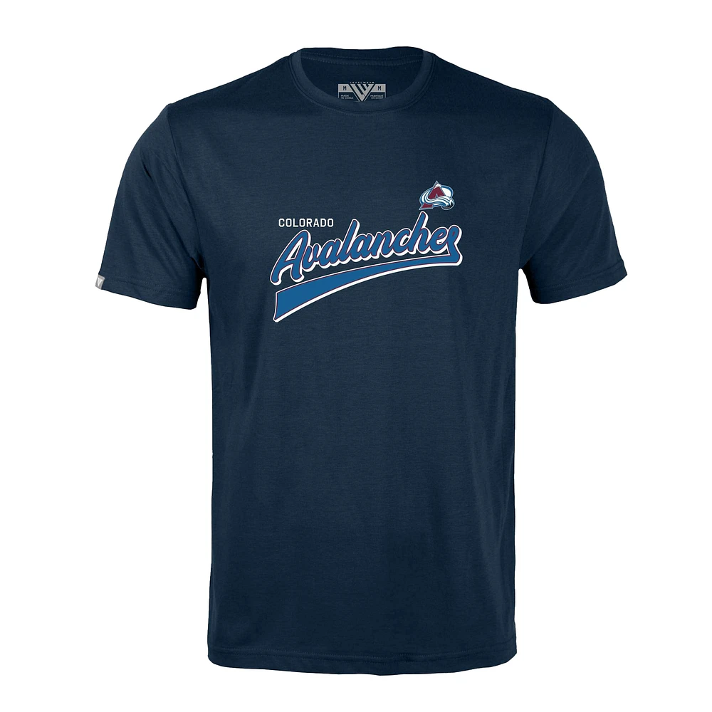 Men's Levelwear Navy Colorado Avalanche Richmond Retro Team 2.0 T-Shirt