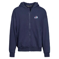 Men's Levelwear Navy Colorado Avalanche Uphill Insignia Full-Zip Hoodie