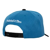 Men's Mitchell & Ness Blue/Black Colorado Avalanche Underarch Two-Tone Pro Crown Snapback Hat
