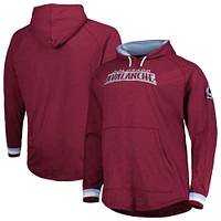 Men's Mitchell & Ness  Burgundy Colorado Avalanche Big Tall Legendary Raglan Pullover Hoodie