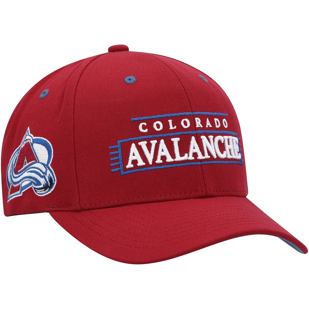 Men's Mitchell & Ness Burgundy Colorado Avalanche LOFI Pro Snapback Hat