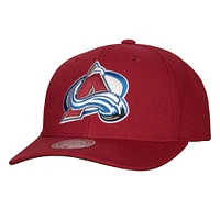 Men's Mitchell & Ness Burgundy Colorado Avalanche Team Ground Pro Adjustable Hat