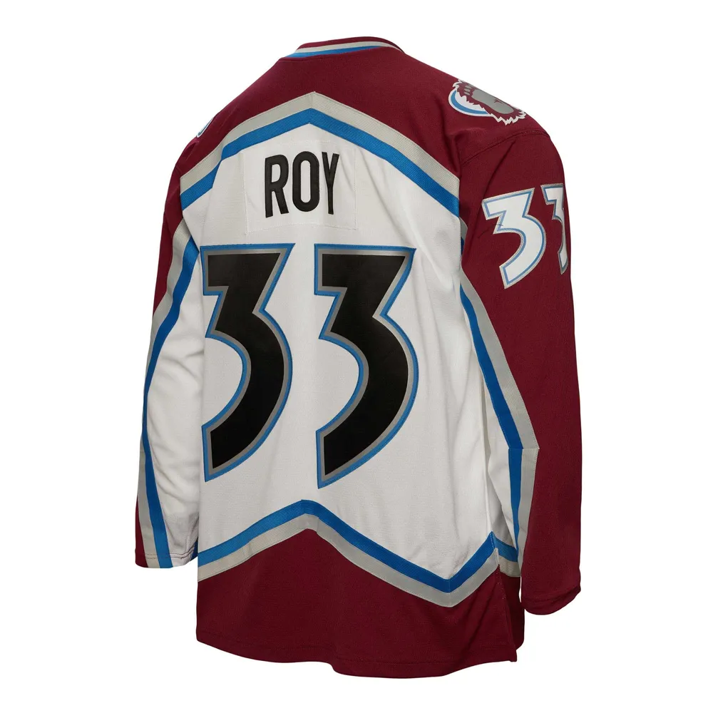 Mitchell & Ness Men's Mitchell & Ness Patrick Roy White Colorado Avalanche  2000 Blue Line Player Jersey