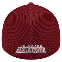 Men's New Era  Burgundy Colorado Avalanche Linear Featherweight 39THIRTY Flex Hat