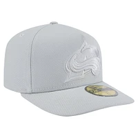 Men's New Era Gray Colorado Avalanche Color Pack A-Frame 59FIFTY Fitted Hat