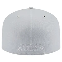 Men's New Era Gray Colorado Avalanche Color Pack A-Frame 59FIFTY Fitted Hat