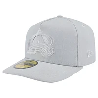 Men's New Era Gray Colorado Avalanche Color Pack A-Frame 59FIFTY Fitted Hat