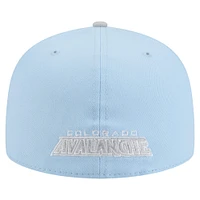 Men's New Era  Light Blue/Gray Colorado Avalanche Color Pack Two-Tone 59FIFTY Fitted Hat