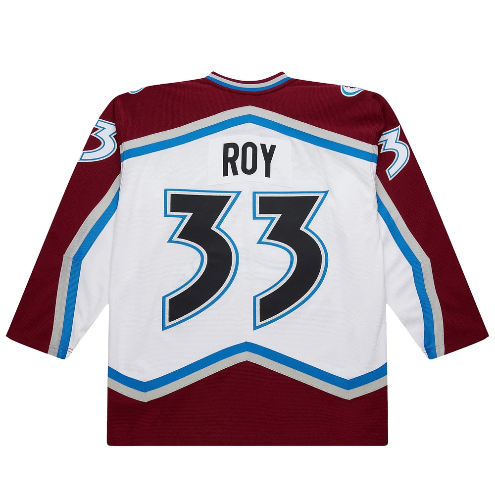 Maillot de jeu puissance Patrick Roy blanc Colorado Avalanche 2000-01 pour homme