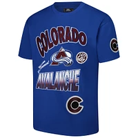 Men's Pro Standard Blue Colorado Avalanche Turn It Up Dropped Shoulder T-Shirt