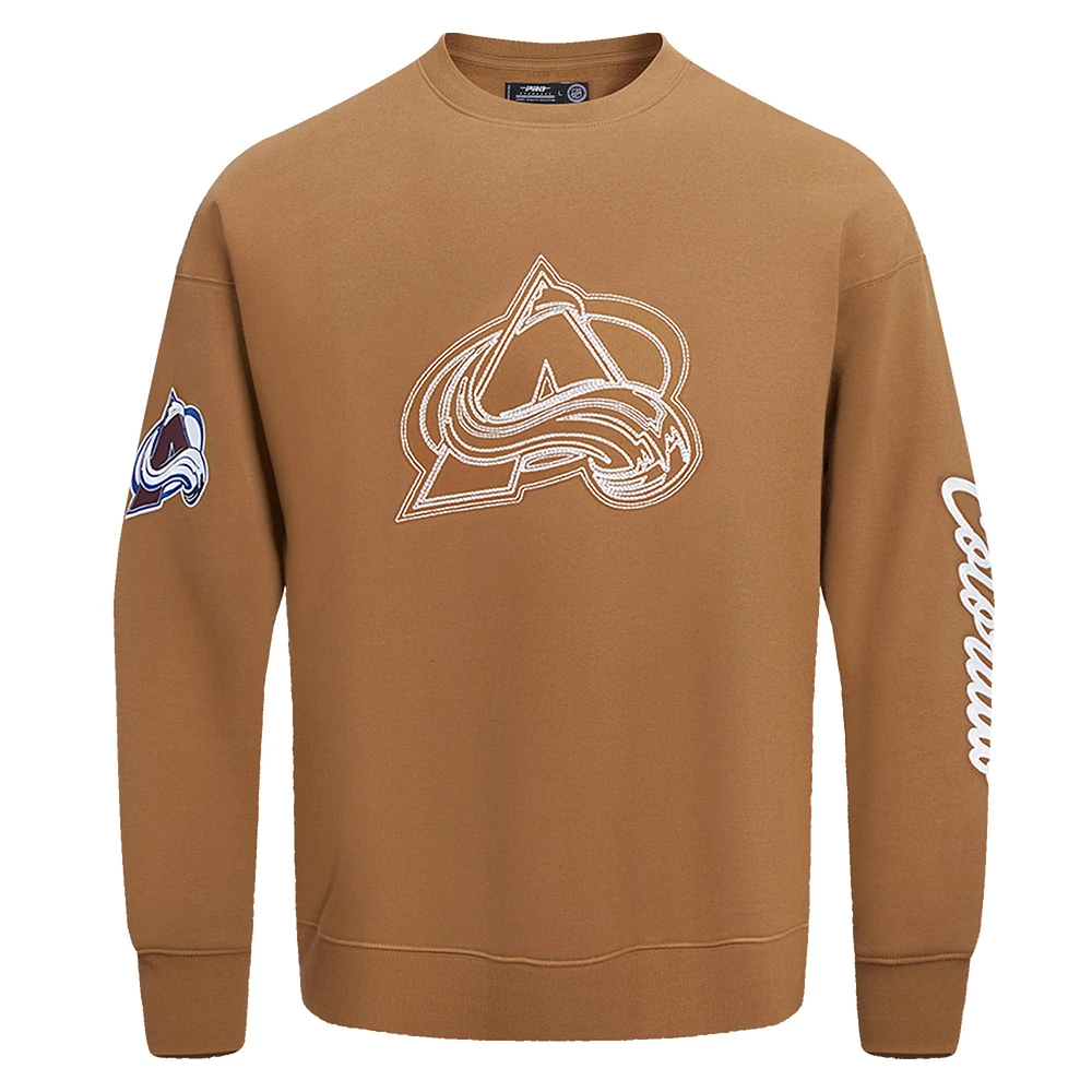 Sweat-shirt à enfiler Pro Standard Brown Colorado Avalanche Paint the City pour homme