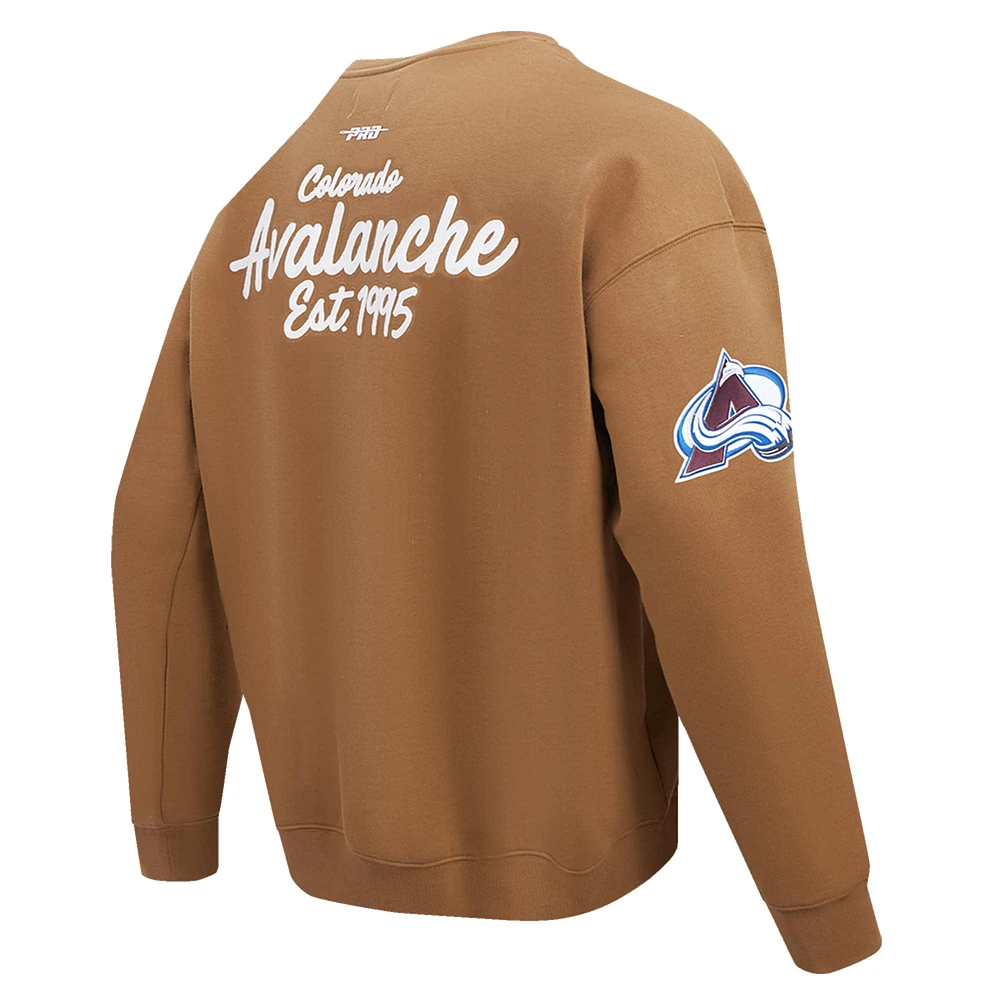 Sweat-shirt à enfiler Pro Standard Brown Colorado Avalanche Paint the City pour homme