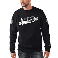 Sweat-shirt à carreaux croisés Starter x NHL Black Ice noir Colorado Avalanche pour hommes