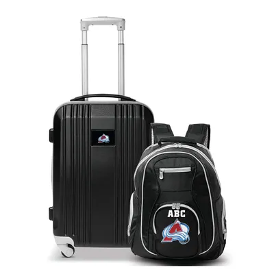 Colorado Avalanche MOJO Personalized Premium 2-Piece Backpack & Carry-On Set