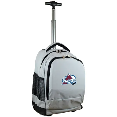 Colorado Avalanche MOJO 19'' Premium Wheeled Backpack - Gray