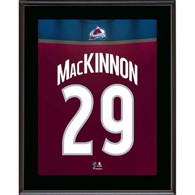 Plaque de joueur sublimée avec numéro de maillot de 10,5" x 13" de Nathan MacKinnon Colorado Avalanche