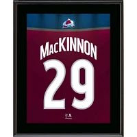 Plaque de joueur sublimée avec numéro de maillot de 10,5" x 13" de Nathan MacKinnon Colorado Avalanche
