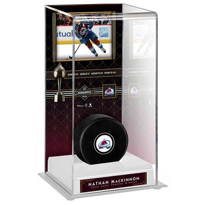 Nathan MacKinnon Colorado Avalanche 2024 Hart Memorial Trophy Winner Deluxe Tall Hockey Display Case