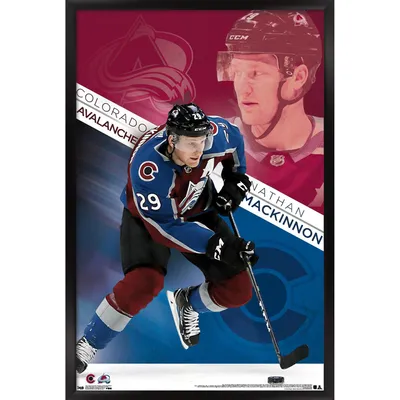 Nathan MacKinnon Colorado Avalanche 35.75'' x 24.25'' Framed Team Player Poster