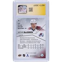 Carte autographiée 10/10 Upper Deck SP authentique n° 10 CGC Fanatics Witnessed Colorado Avalanche 2015-16