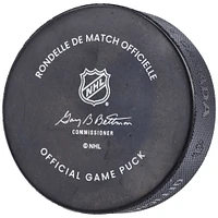 Nathan MacKinnon Colorado Avalanche Autographed 2022 Official Game Puck