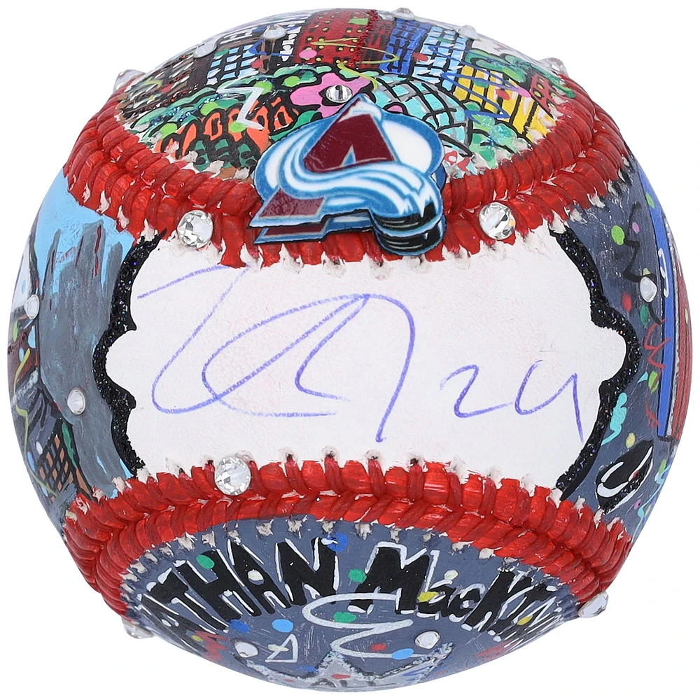 Nathan MacKinnon Colorado Avalanche Autographed Baseball
