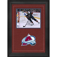 Nathan MacKinnon Colorado Avalanche Deluxe Framed Autographed 8" x 10" Navy Jersey Skating Photograph