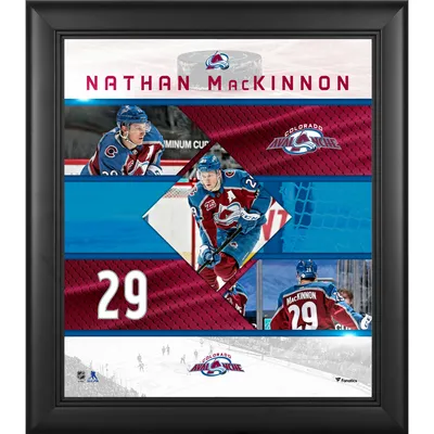 Nathan MacKinnon Colorado Avalanche Autographed Burgundy Fanatics Breakaway  Jersey