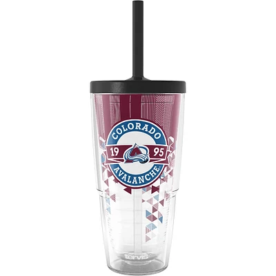 Gobelet classique Tervis Colorado Avalanche de 24 oz avec couvercle à paille