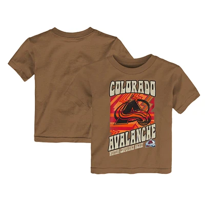 T-shirt marron pour tout-petits de l'Avalanche du Colorado - Hip to the Game