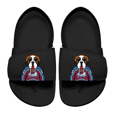 Toddler ISlide Black Colorado Avalanche Mascot Slide Sandals