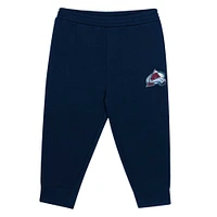 Toddler Navy/Burgundy Colorado Avalanche Puck Hero Fleece Hoodie and Sweatpants Set