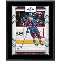 Plaque de joueur sublimée de 10,5" x 13" de Valeri Nichushkin Colorado Avalanche