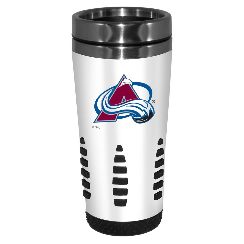 White Colorado Avalanche 16oz. Huntsville Travel Mug