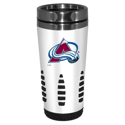 White Colorado Avalanche 16oz. Huntsville Travel Mug