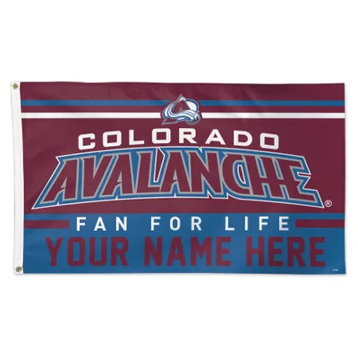 Colorado Avalanche WinCraft 3' x 5' One-Sided Deluxe Personalized Flag
