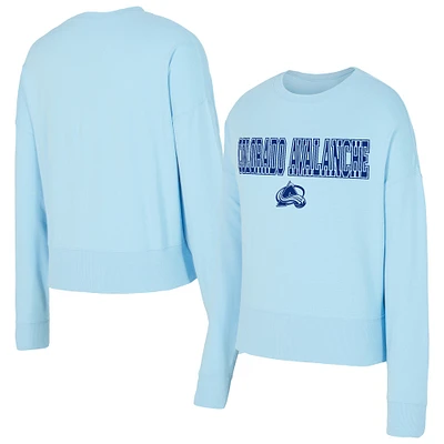 Women's Concepts Sport Light Blue Colorado Avalanche Tonal Pullover Sweatshirt