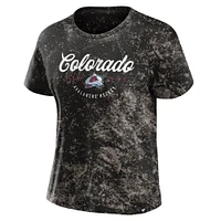 Women's Fanatics  Black Colorado Avalanche Breakaway T-Shirt