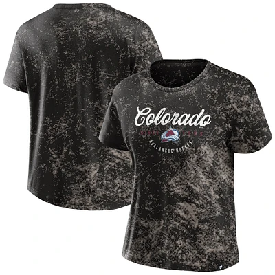 T-shirt noir Fanatics pour femmes, Colorado Avalanche Breakaway