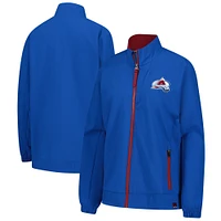 Women's Fanatics Blue Colorado Avalanche Authentic Pro Rink Coaches Full-Zip Jacket