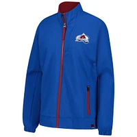 Women's Fanatics Blue Colorado Avalanche Authentic Pro Rink Coaches Full-Zip Jacket