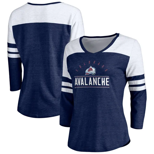 Lids Colorado Avalanche Fanatics Branded Two-Stripe Raglan Tri