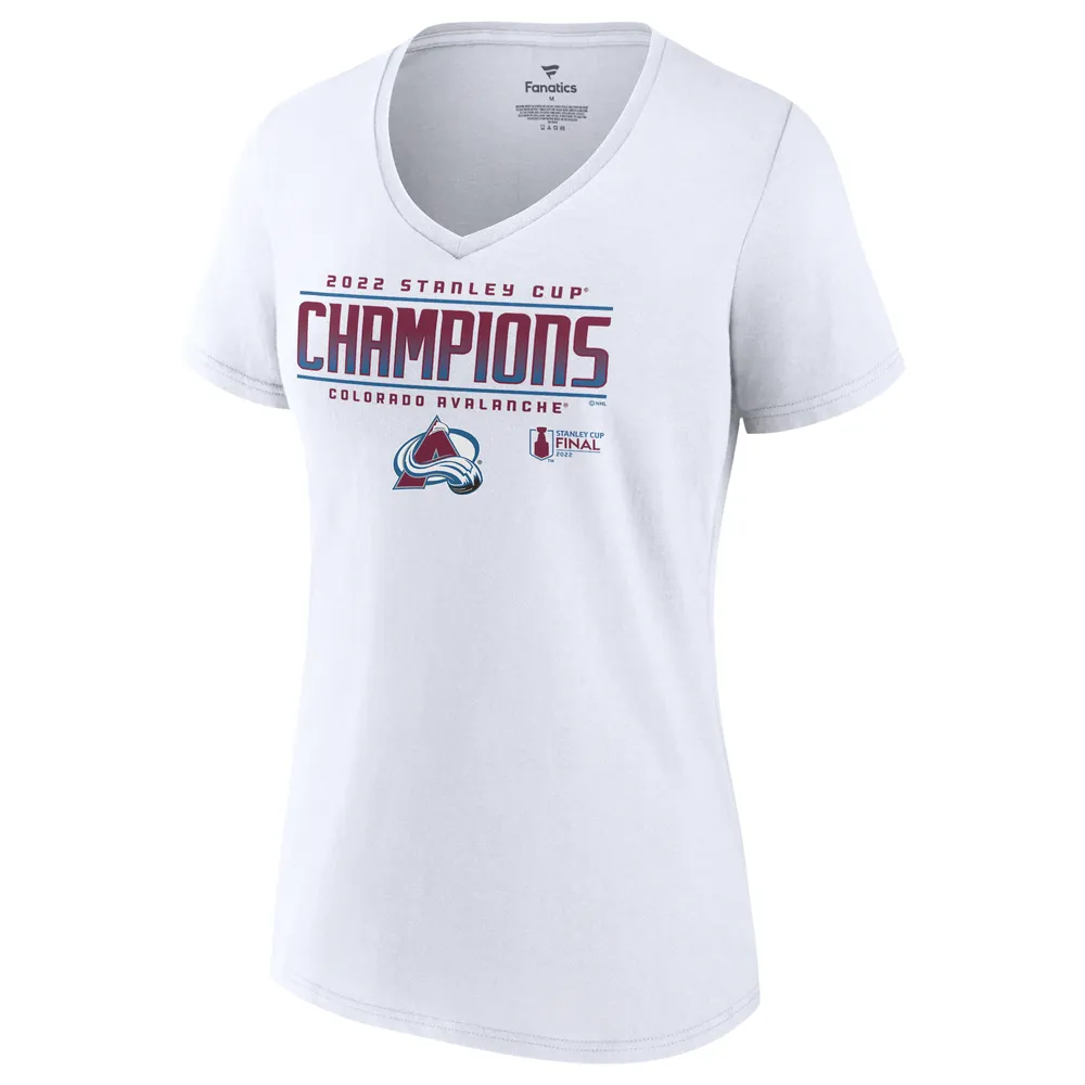 Youth Fanatics Branded Navy Colorado Avalanche 2022 Stanley Cup Champions Roster T-Shirt Size: Medium