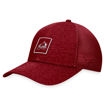 Casquette réglable Fanatics bordeaux Colorado Avalanche Authentic Pro Road Trucker pour femmes