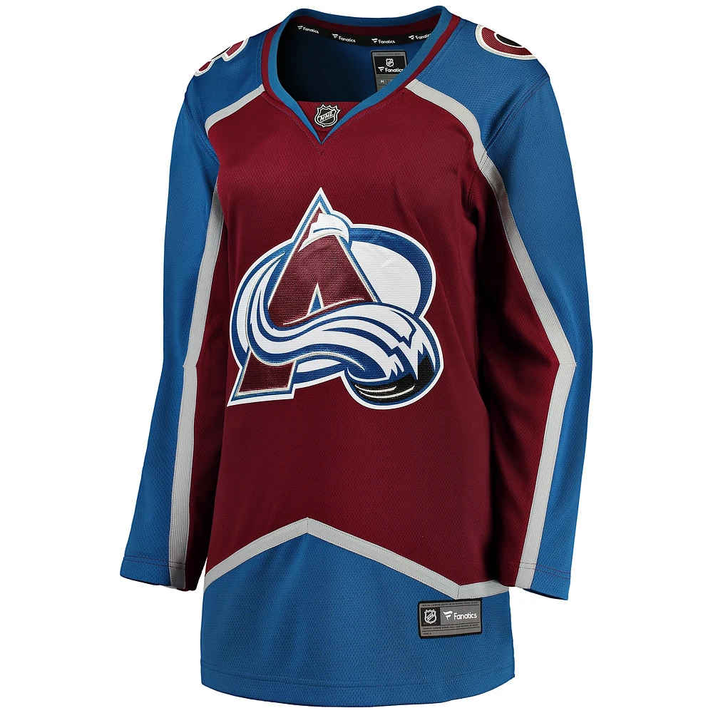 Women's Fanatics Burgundy Colorado Avalanche Home Breakaway - Blank Jersey